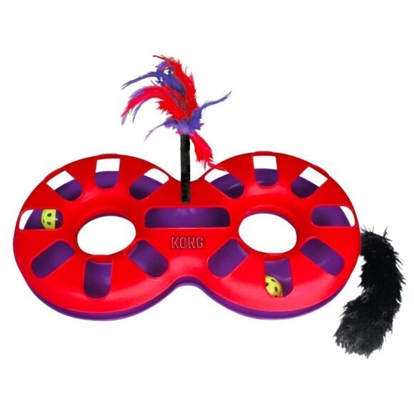 🐾KONG Feline Track Toy w/ Feather & Rattles - Picture 1 of 10